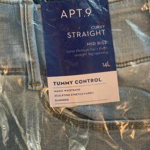 APT 9 Curvy Straight Mid Rise 14L 2 Pairs